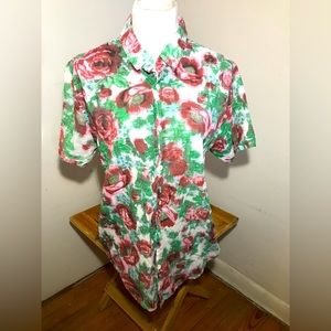 Urban Outfitters Insight Mens Floral Button Down Shirt